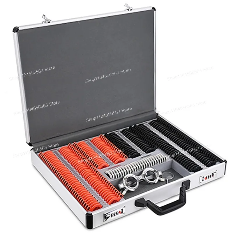 232-Piece A-Level Professional Lens Set | Optometry Vision Test Kit with Plastic Edge Prisms for Optical Examination