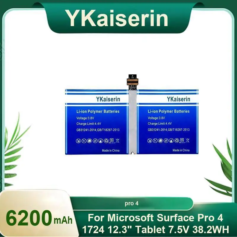 

Сменный аккумулятор емкостью 6200 мАч для Microsoft Surface Pro 4 1724 12,3 дюйма премиум-класса для планшета