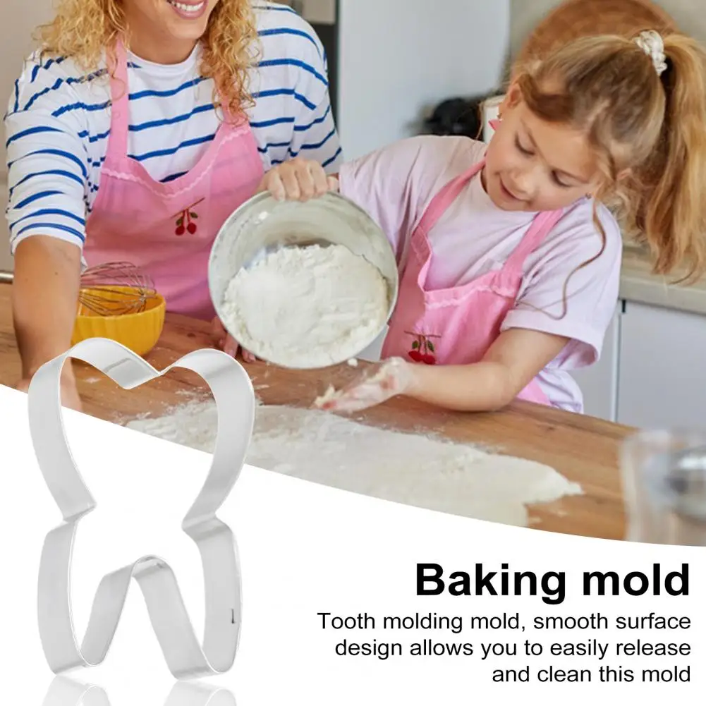 Durable Stainless Steel Mold Stainless Steel Cookie Cutter Stainless Steel Tooth Cookie Cutter Set Food Grade Non-stick Biscuit