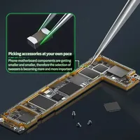 YCS OK-01 Precision Long Sharp Tips Tweezer Anti-rust Phone Screws Jump Wire Clamping Phone Maintenance Repair Tools