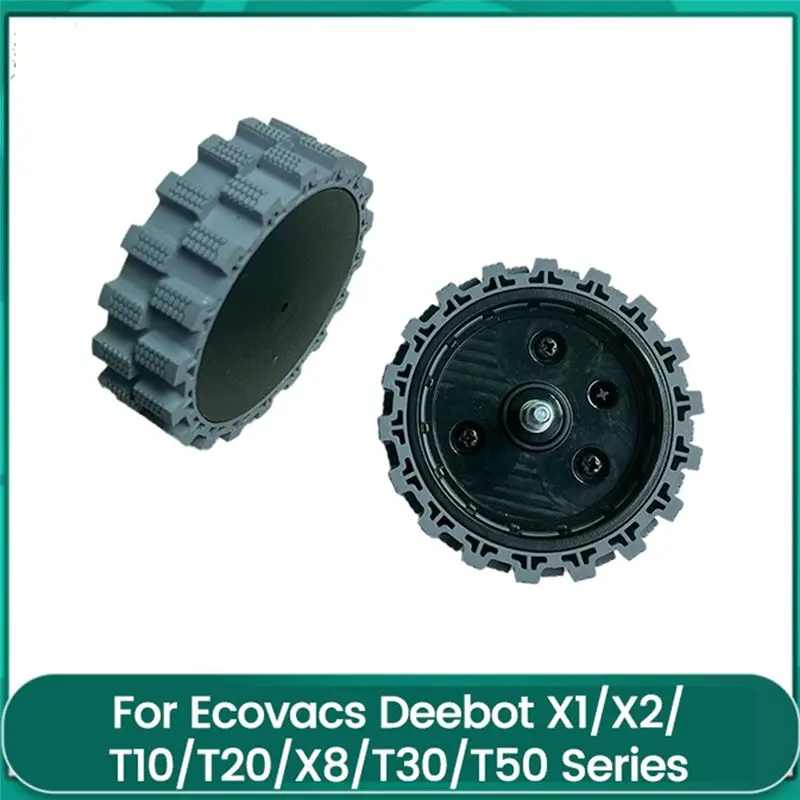 AEE2-2PCS Driving Wheel Casters For Ecovacs Deebot X1/X2/T10/T20/X8/T30/T50 Series Vacuum Cleaner Accessories