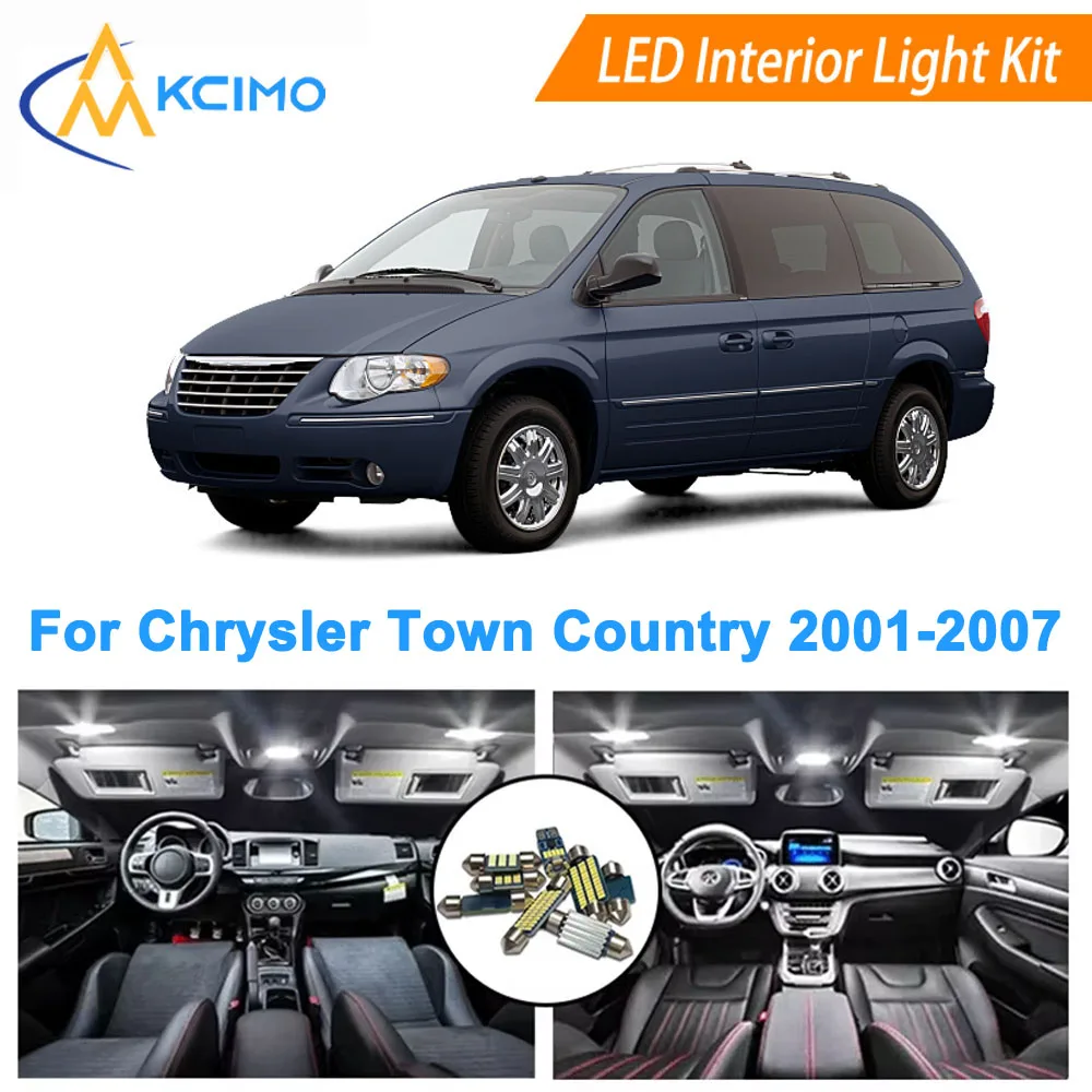 Complete Interior LED Upgrade Kit for Chrysler Town & Country 2001-2007 Interior Light Package High Performance
