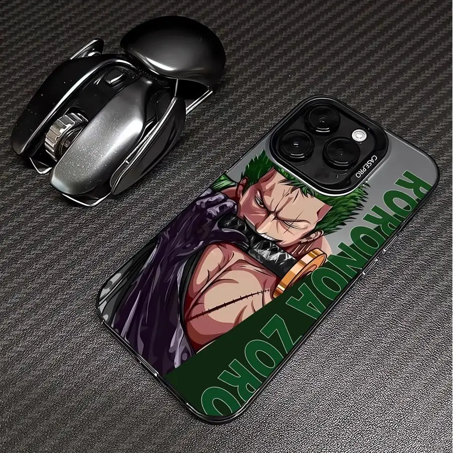 Ones Pieces Anime Z-Zoro Phone Case for Apple iPhone 15 Pro Max 16 Pro 14 Pro 13 12 11 Pro Max 14 Plus Protective Soft Shell