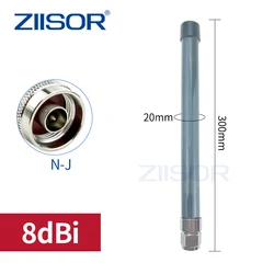 Antena Wifi de 2,4 GHz para enrutador N macho, amplificador Omni de alta ganancia, Estación Base de largo alcance para interiores y exteriores