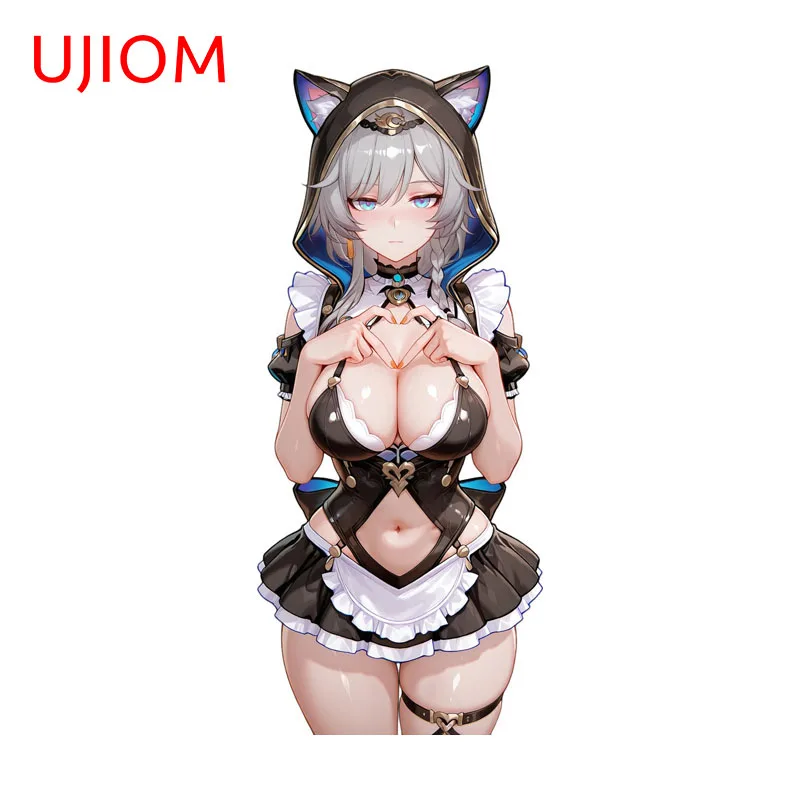 UJIOM Seductive Cipher Honkai Star Rail Standing Posture Wall Sticker Exquisite Tendy Adhesive Decal Kitchen Cupboard Decoration