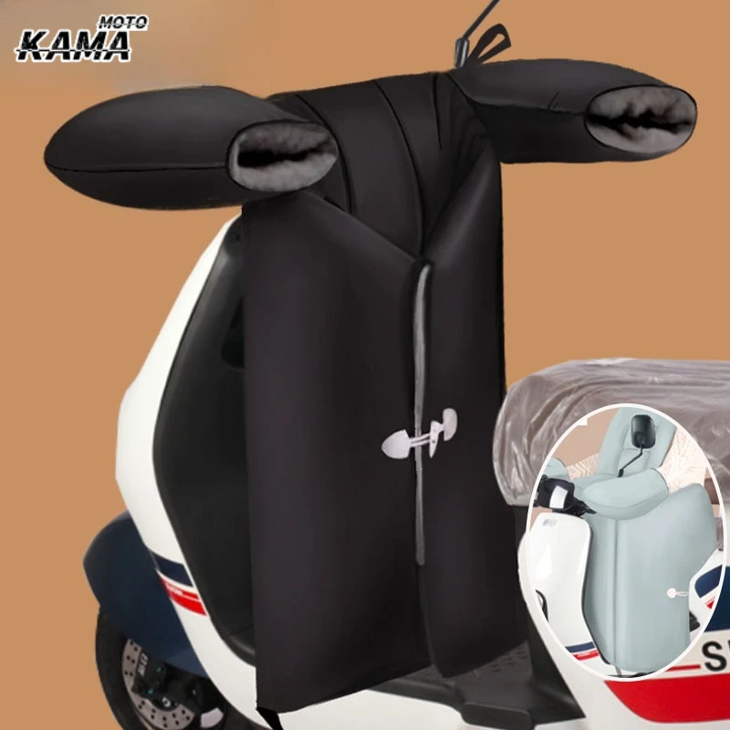 HOT Thickened Split Electric Car Windproof Quilt Cover Warm Windshield Motorcycles Windproof Cover Warm Bicycle Handlebars