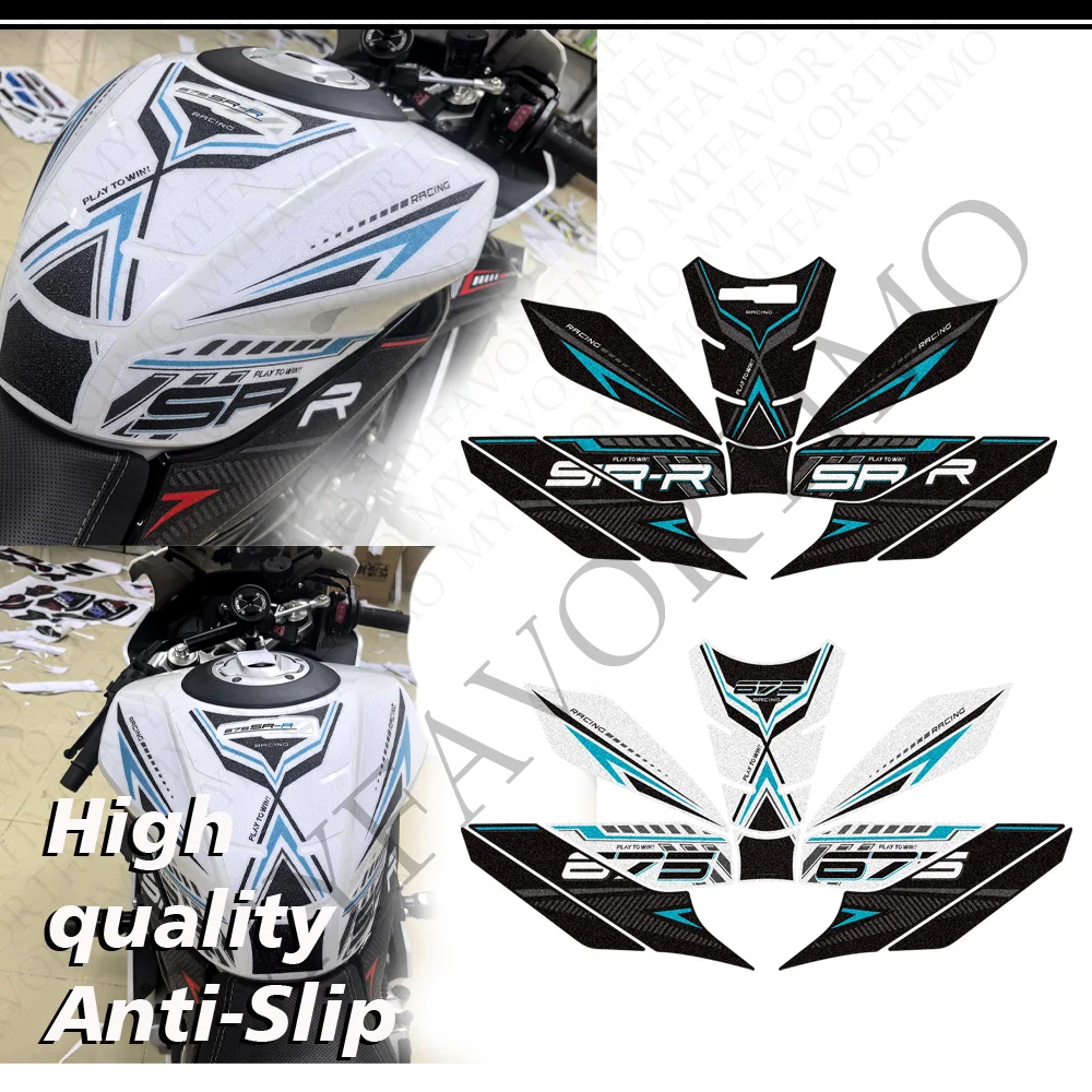 2025 2026 For 675SR-R 675SRR 675 SR R 675SR Motorcycle Tank Knee Pad Grips Gas Fuel Oil Stickers Decals Fairing Fender