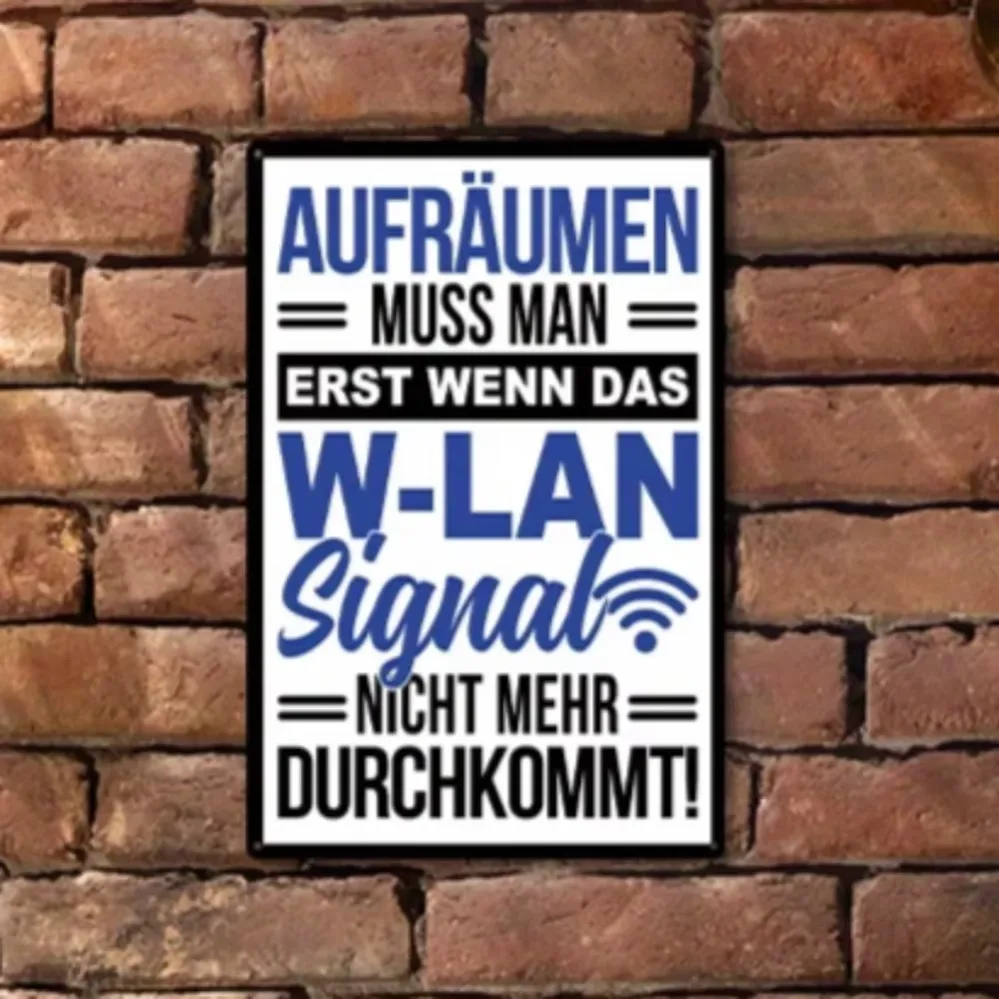 Upgrade your home's living space with an authentic German metal sign stating