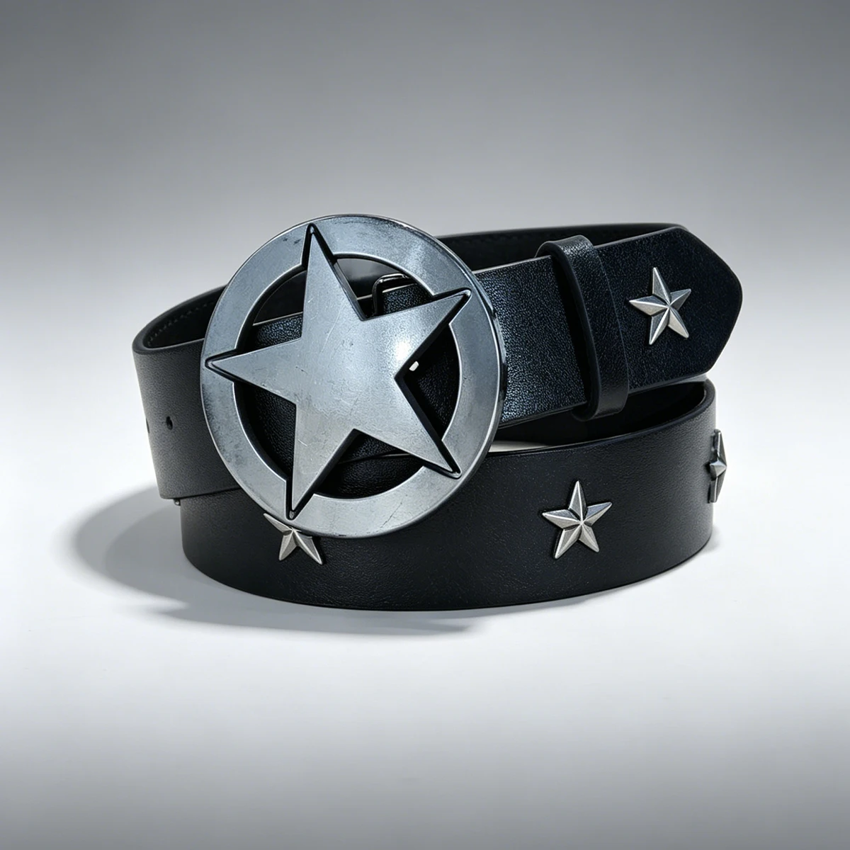 Subculture Harajuku Style Punk Studded Cross Belt Burst Pattern Hip Hop Street Style Men's Belt Rock Party Music Festival Belt - view 5