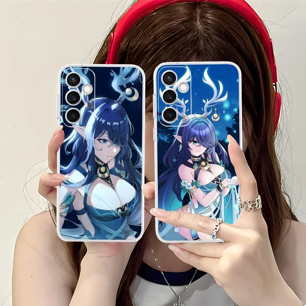 Genshin Impact Lauma Phone Case for Samsung Galaxy S25 S24 S23 S22 S21Plus FE Ultra Clear Colour Protective Luxury Pretty #4