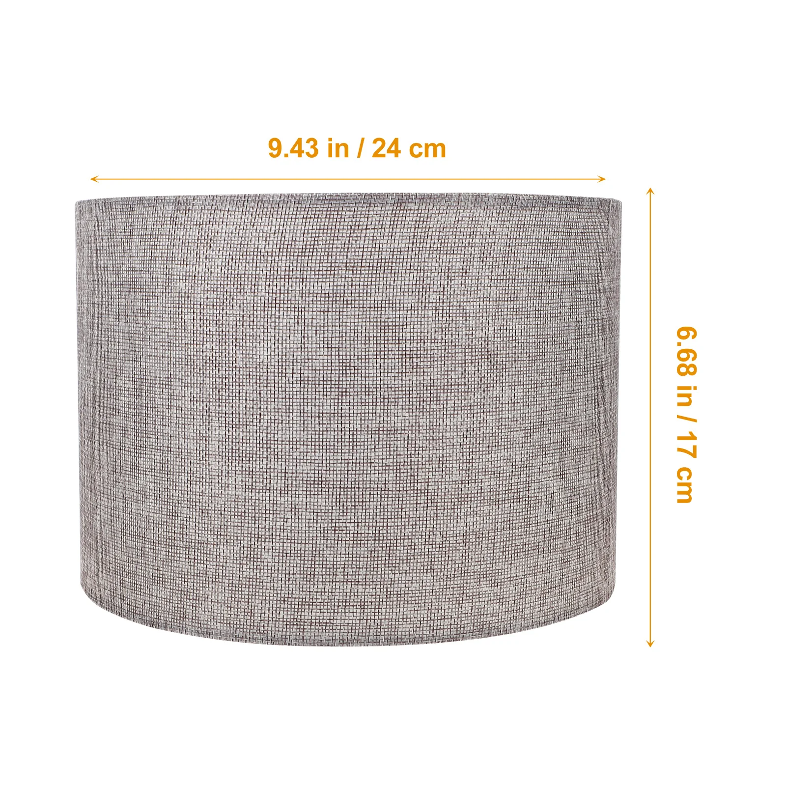 

Desk Lamp Shade Cylindrical Fabric Metal Rustic Color Easy Install Decorative Light Cover for Home and Office Lamp Shades