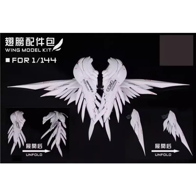 1/144 Wing Kit White Snow Cannon Model Details Accessories for RG HG Frame Arms Girl Mobile Suit Model Building Hobby DIY Parts