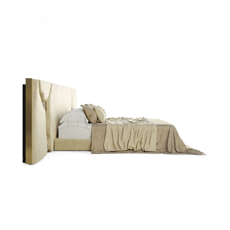 Light luxury villa bedroom bed