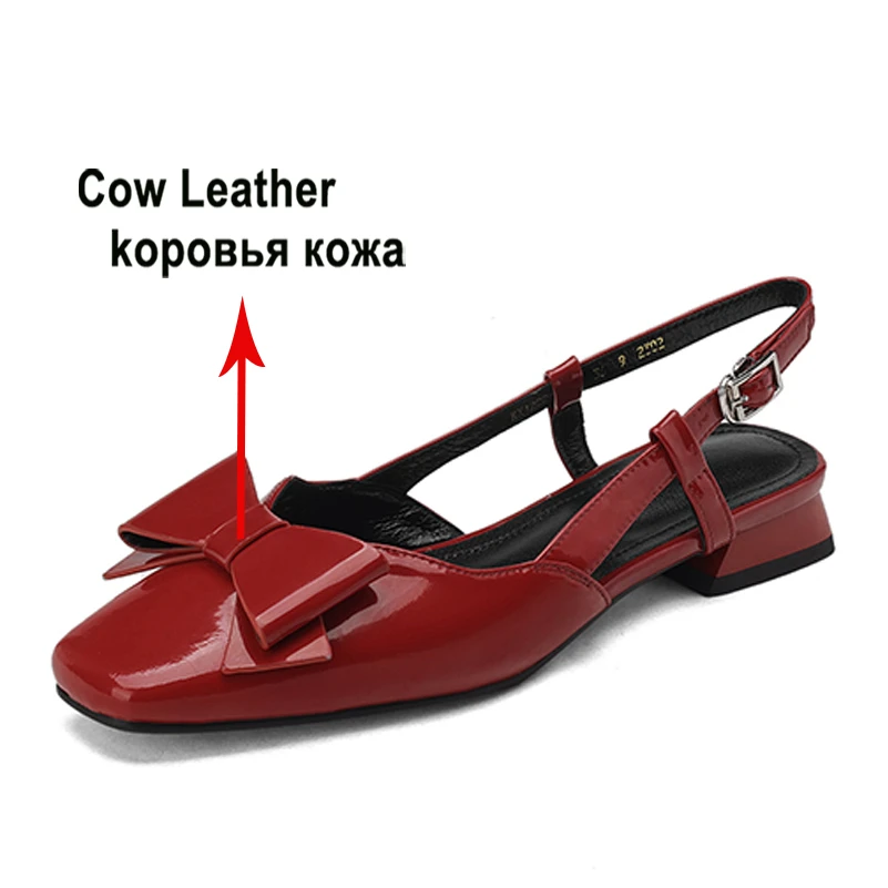 Meotina kobiety prawdziwej skóry Slingbacks plac Toe sandały na płaskim obcasie łuk klamra moda damska płytkie buty lato wiosna beżowy 40