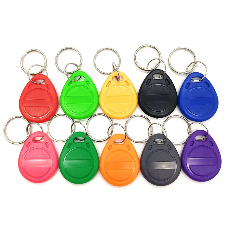 10/20pcs RFID Keyfob125KHz Read-Only TK4100 EM4100 Proximity Smart Access Control ID Keychain Token Key Tag Access Control Card