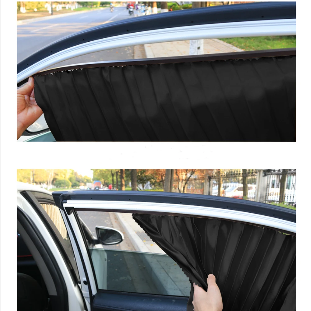 

Car Magnetic Sunshade Universal Window Curtain Sunshade Heat Insulation Magnetic Suction Car Interior Window Sunscreen