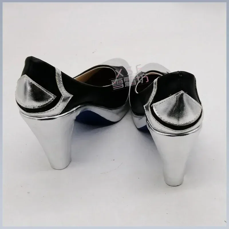 Jogo genshin impacto eula cosplay sapatos de couro do plutônio botas de carnaval de halloween cosplay prop feito sob encomenda