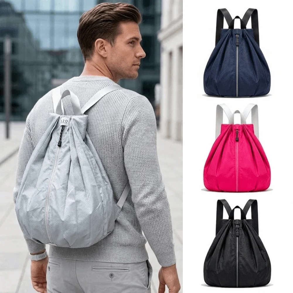 Gifts Nylon Folding Backpack Large Capacity Waterproof Outdoor Backpack Portable Adjustable Straps Shoulder Bag for Men Women