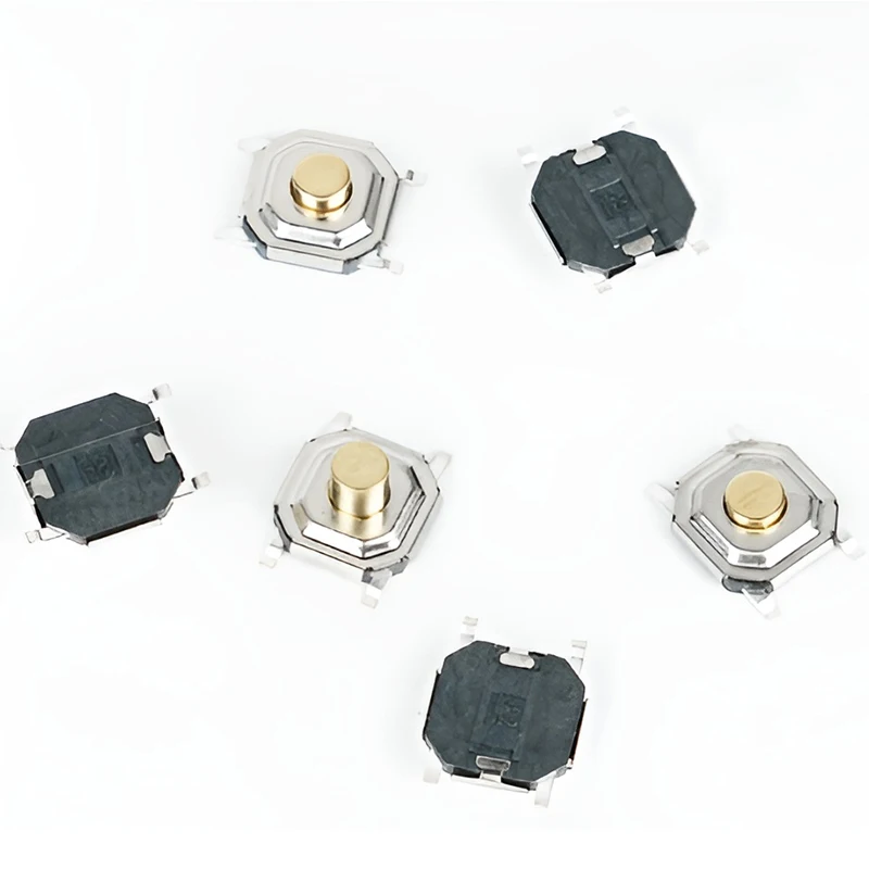 100 Stück taktile Schalter 5,2 x 5,2 Smd-Drucktaster 4 x 4 x 1,5 mm/1,6/1,7/1,8/1,9/2/2,5/3/3,5/4/4,5/5/6/7/8/9 12 V Kupferkopf selbstrückstellend – Detail 4