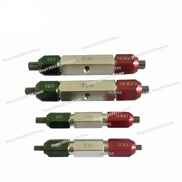 برغي عالي الجودة قياس T7 T8 T10 T15 T20 T30 T40 مقبض الذهاب ولا الذهاب مقاييس الخيط ، ISO10664 مقياس توصيل حلقة توركس