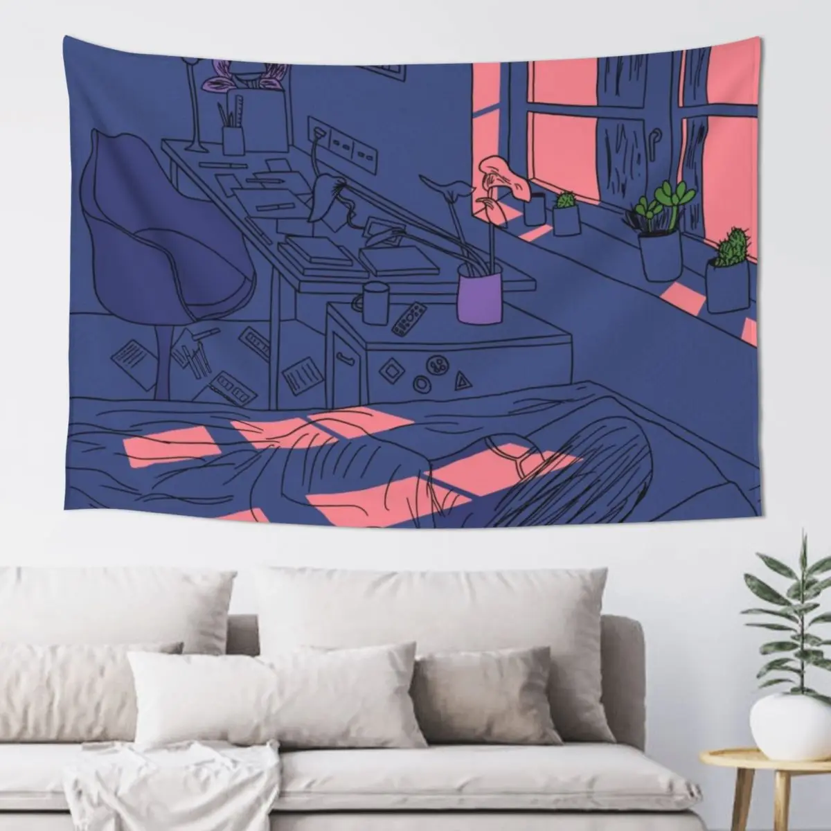 

Lazy Day Tapestry Bed Room Decoration Home Decor Aesthetic Decoration For Rooms Decoration Wall Tapestry