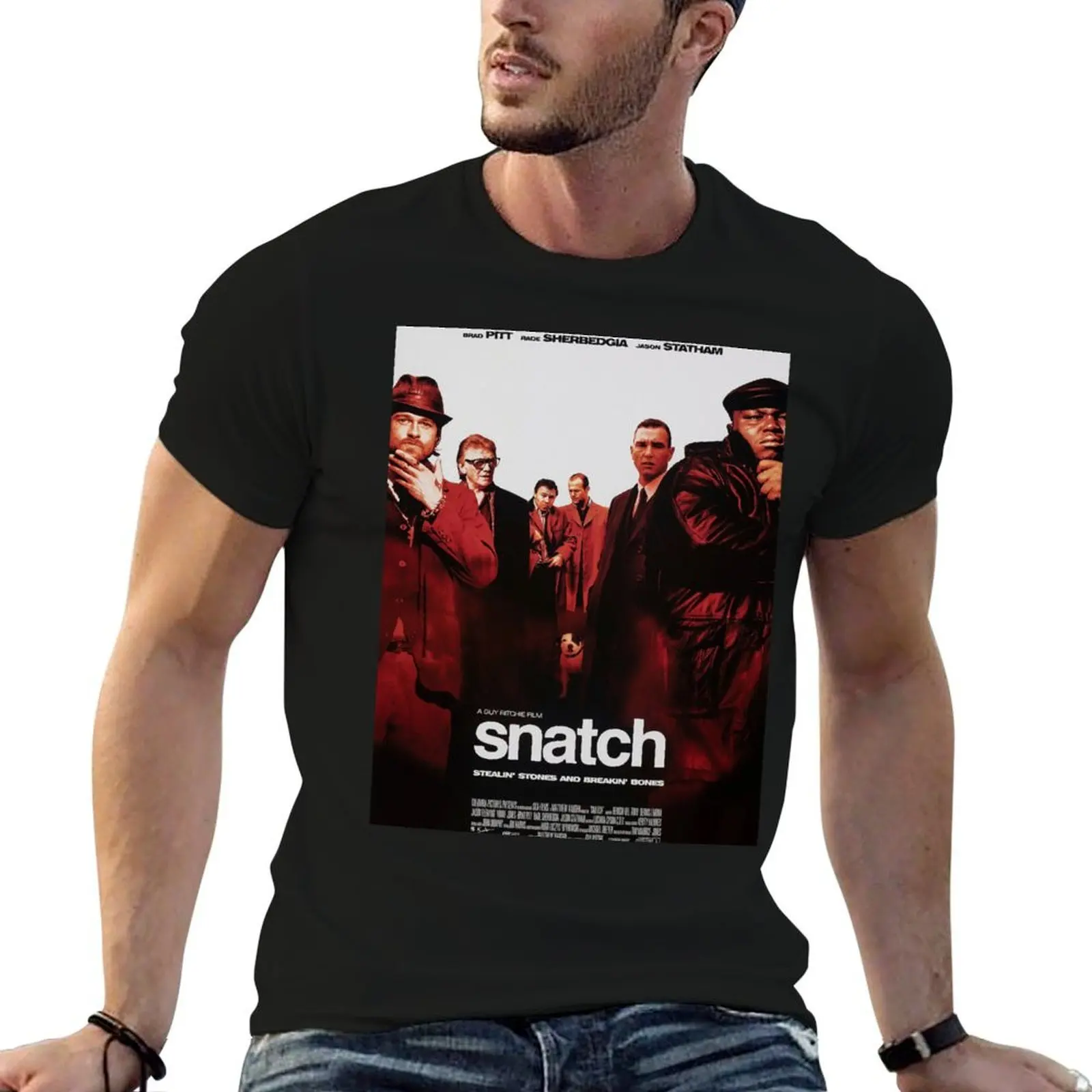 

Snatch Movie Poster - Classic 00's Vintage T-Shirt printed t shirts for man t shirts for man pack white T-Shirt