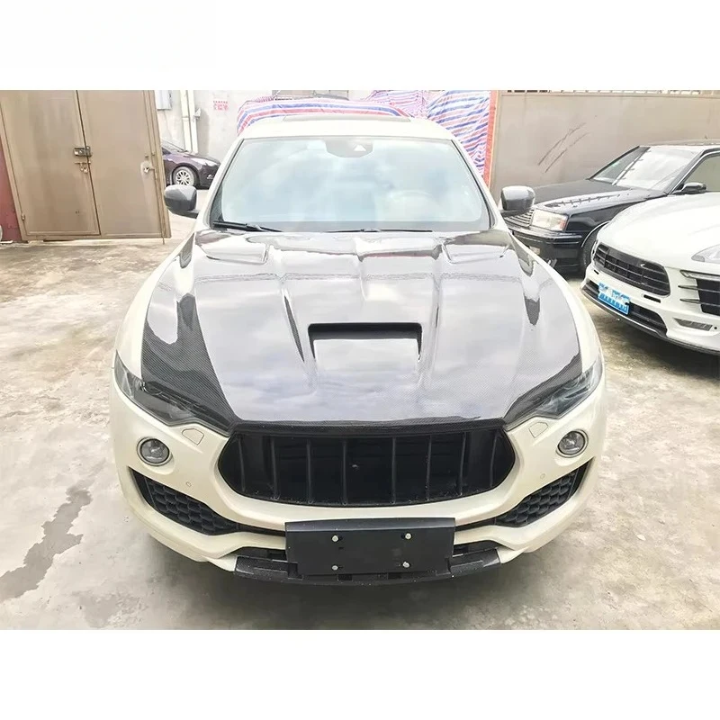 MSY Style Dry Full Forged Carbon Fiber Car Engine Hood  Levante 2016-2018