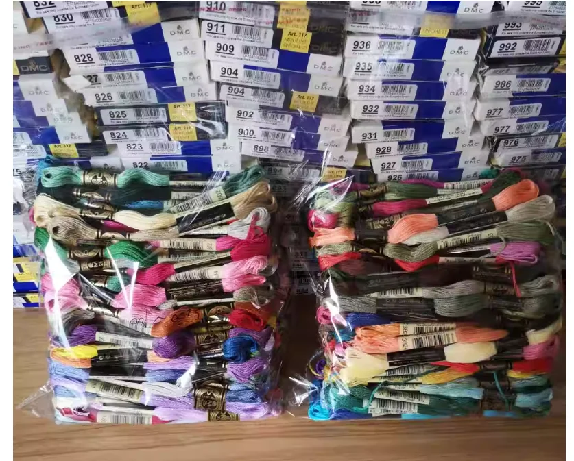 

Французская подлинная нить из чистого хлопка DMC25 для вышивки крестиком, европейская нить для вышивания, 35 шт.