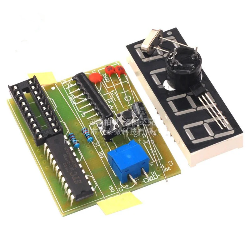 DIY multi-function four-digit clock 4-digit electronic clock 51 single-chip clock production assembly kit