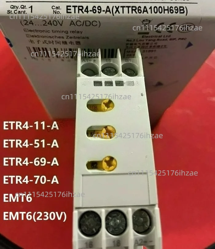 1 unidad de relé de tiempo ETR4-69-A ETR4-11-A ETR4-51-A ETR4-69-A ETR4-70-A EMT6 EMT6(230V)