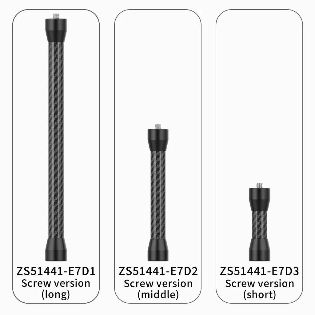 Leichter Carbonfaser-Selfie-Stick Verlängerungsstange 1/4 Zoll Schraube für DJI OSMO 360 Pocket4 für Insta360 X5 X4 für GoPro 13 Kamera – Detail 17