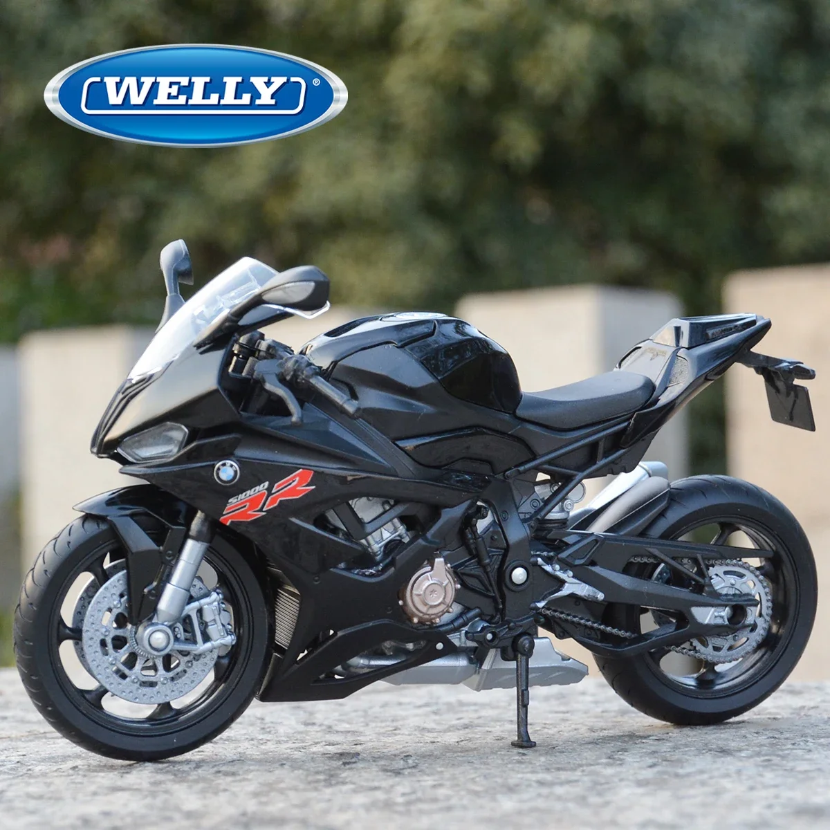 WELLY-Moto de sport BMW S1000RR 2021 en alliage moulé sous pression, moto de course de rue, modèle de collection, jouet en métal, cadeaux pour enfants, 1:12