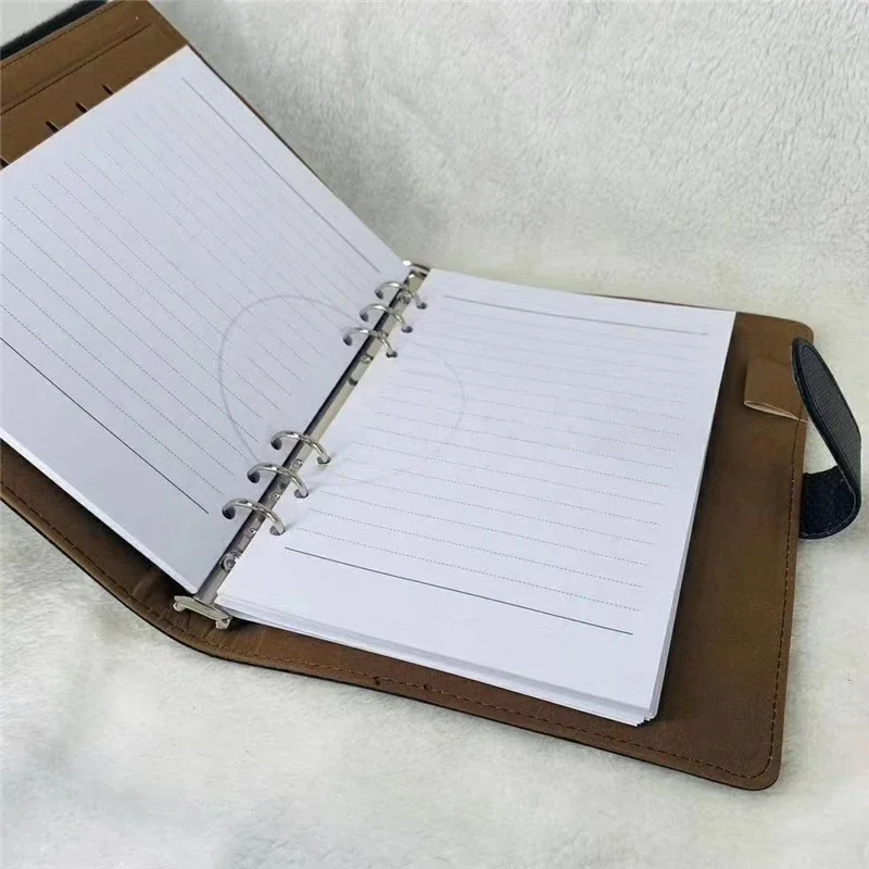 high quality MB Notepads Black PU Leather Cover Agenda Handmade Note Book Periodical Diary Business Notebook