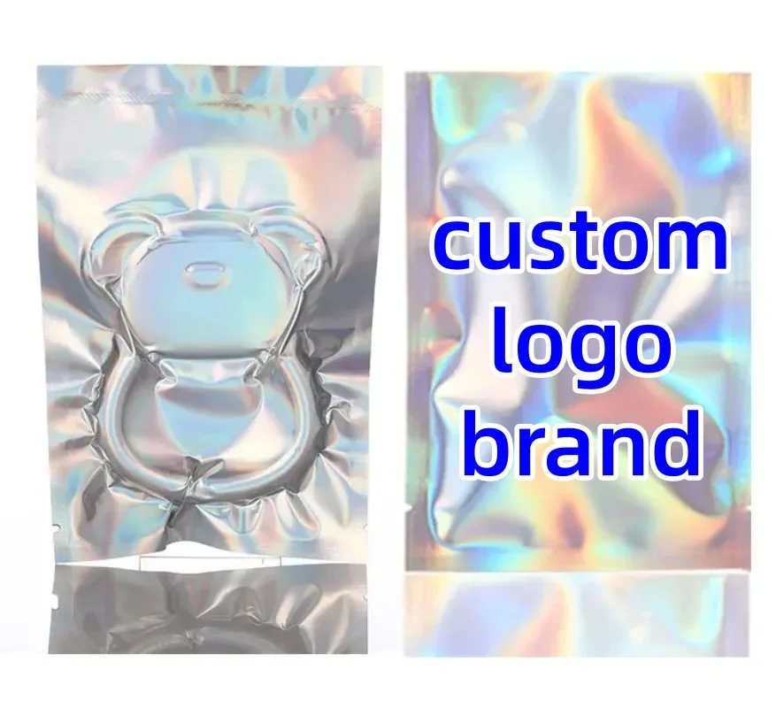 

200PCS Open Top Laser Aluminum Foil Bags, Pouch for Coffee, Tea, Spices & Dry Food Storage DIY Matcha Cocoa Meat Powder Beaf