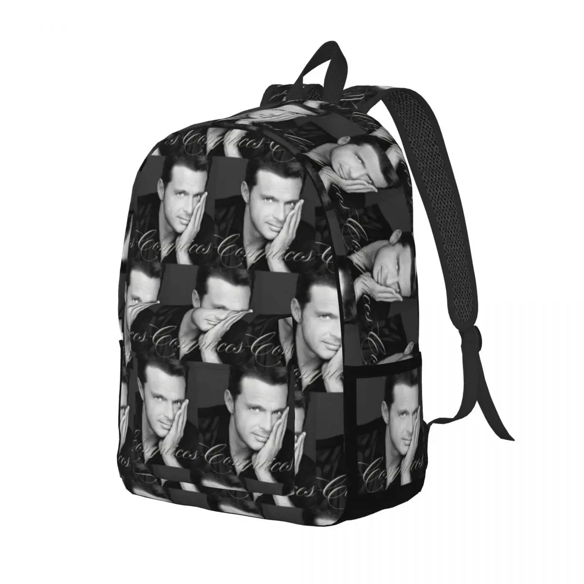 

Luis Miguel Singer Backpack Daypack Large Capacity Children BookBag School Bag Shoulder Bags for Boys Girls