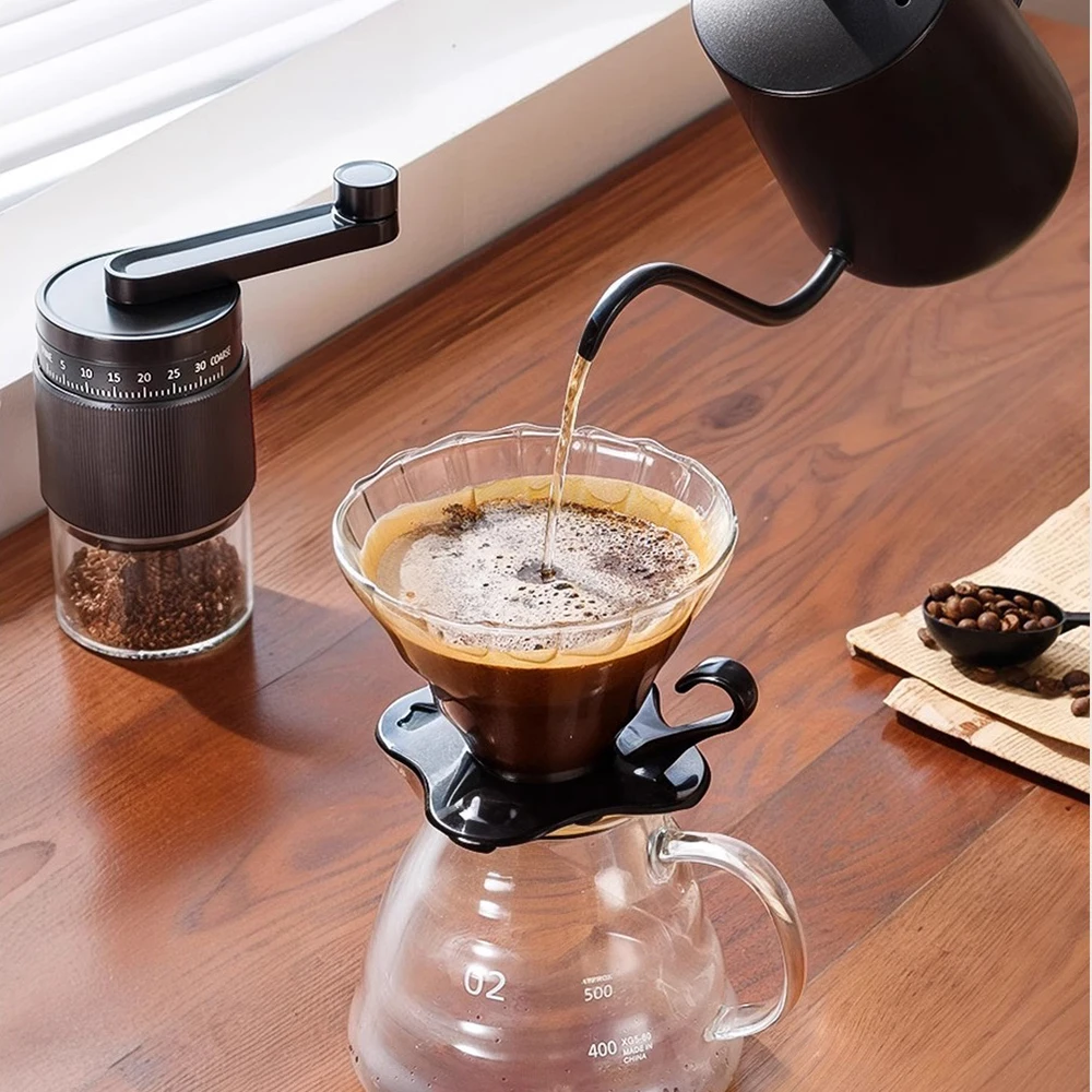 Portable Hand-crank Grinder Coffee Bean Grinder 35-speed Thickness Adjustment Household Hand-brushing Equipment Can Be Recharged - Image 5