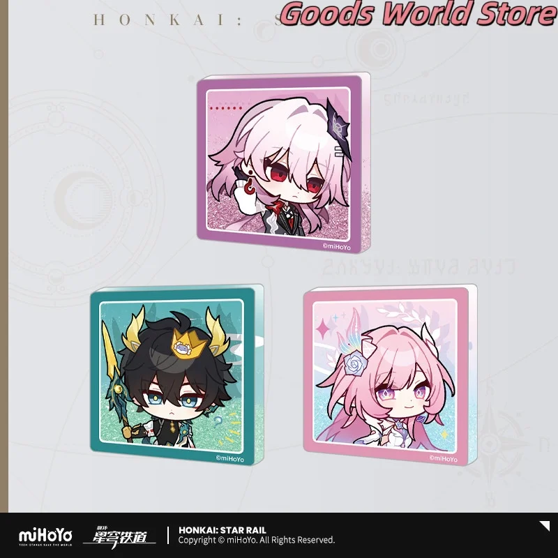 Pegatina Original de Evernight Dan Heng Permansor Terrae Cyrene Flowing Sand para Refrigerador, Juego Honkai Star Rail, Disfraz de Cosplay, Regalo