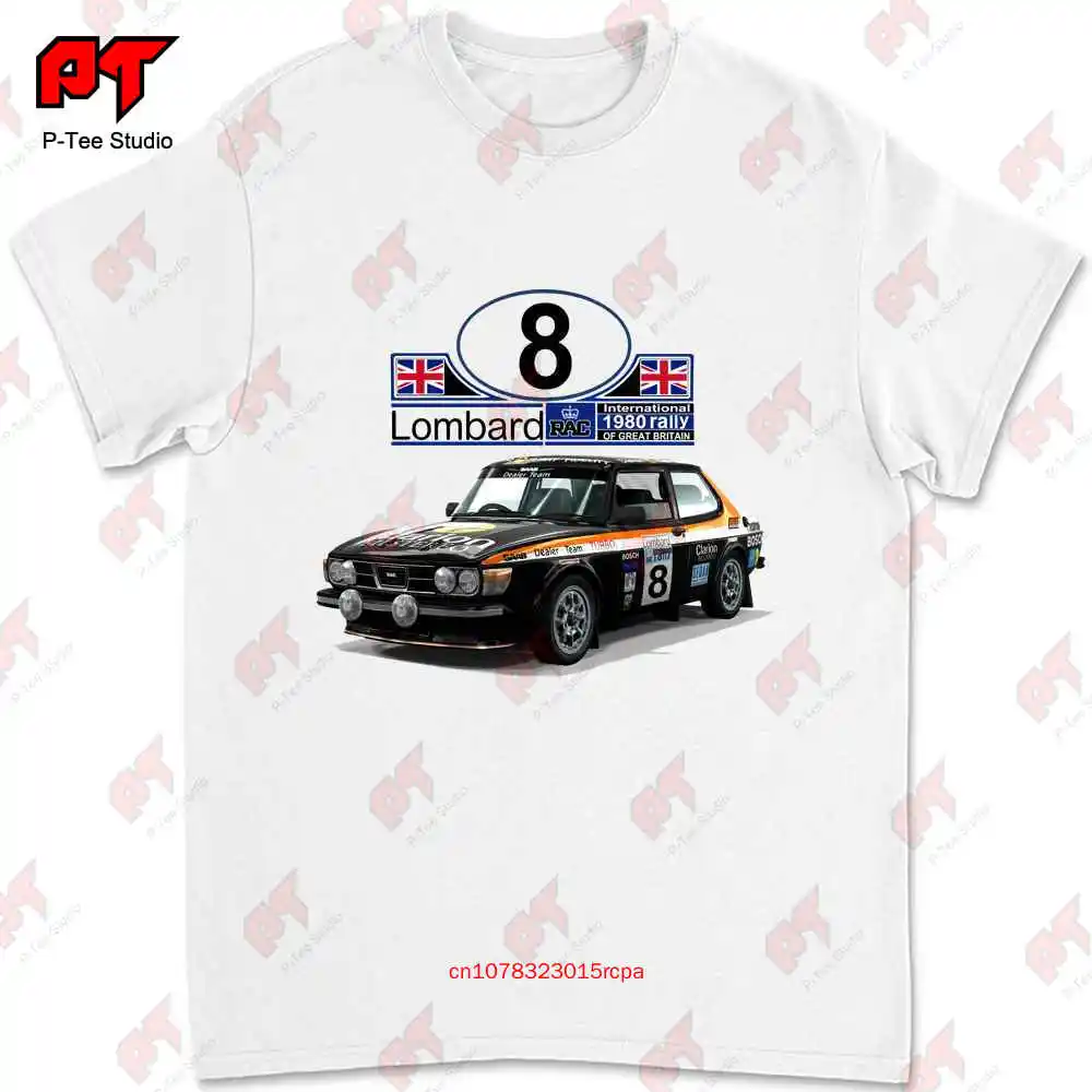 Saab 99 Turbo 1980 Rac Rally Wrc T-shirt 493V