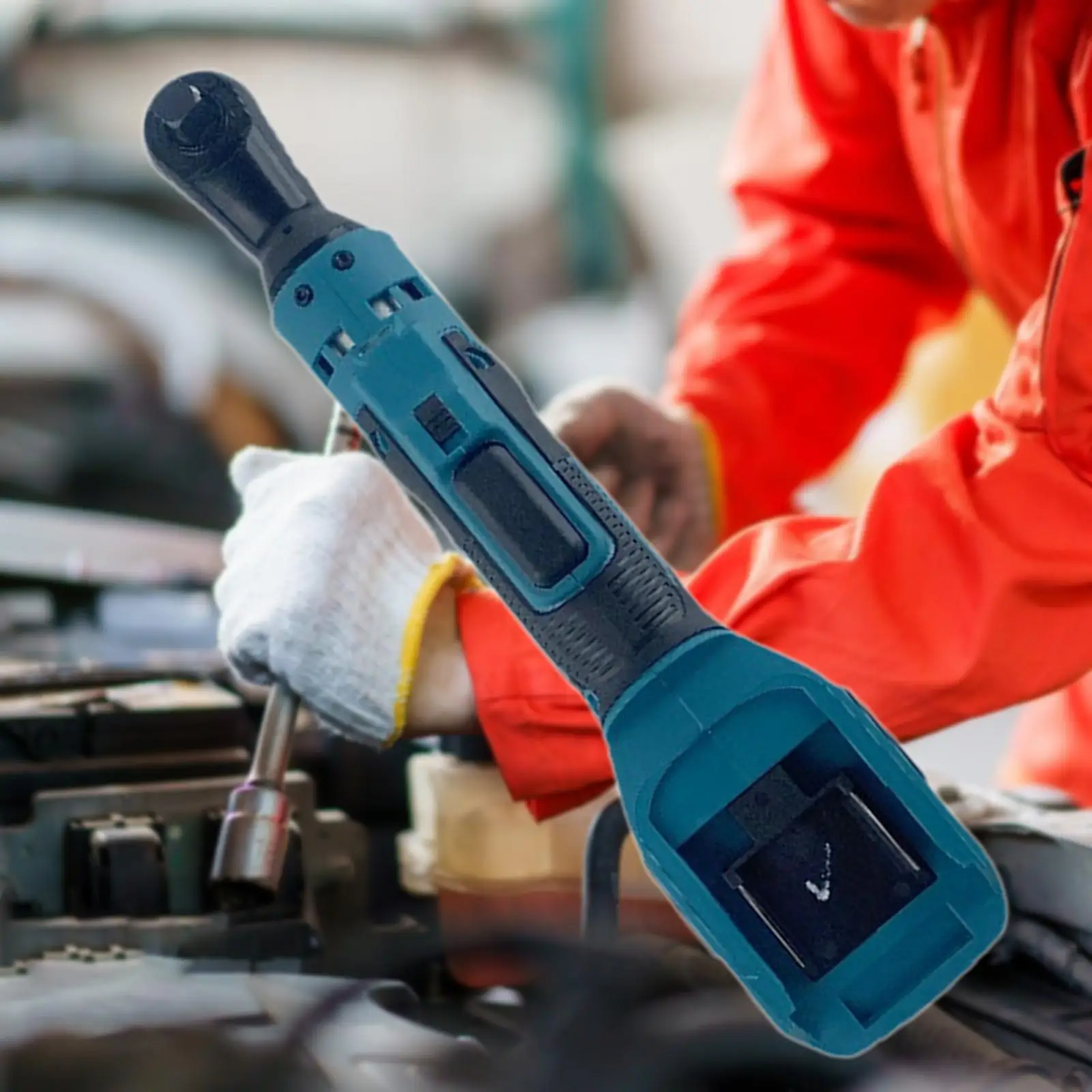 Cordless Electric Ratchet Wrench Accessories Versatile Easy to Use 90 Degree