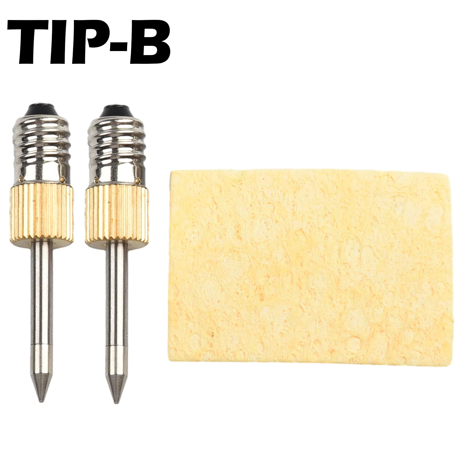 

2pcs E10 Interface Soldering Iron Tips With Sponge USB Soldering Tip Soldering Iron Head B C K Type Welding Tool Accessories