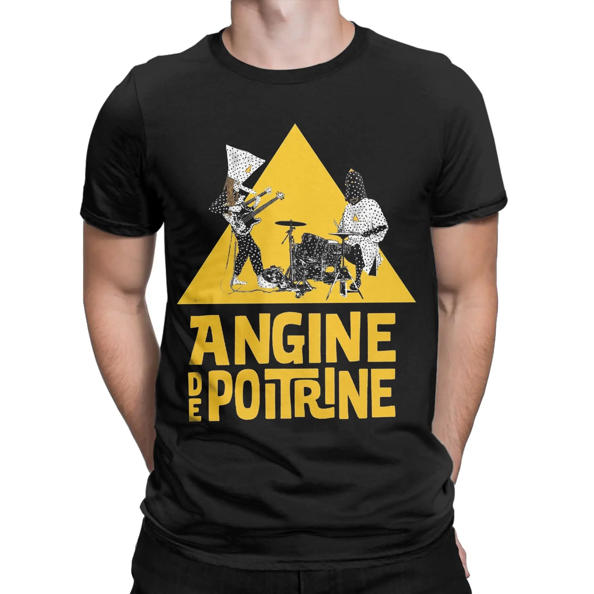 Angine de Poitrine T-Shirts for Men  Hipster Cotton Tees O Neck Short Sleeve T Shirts 6XL Clothes