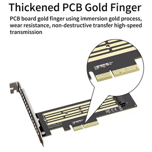 TEUCER NVME PCIE X4 M.2 NVME to PCIE Adapter Card Suitable for PCI-E X4 X8 X16 Hard Disk Adapter Card 12 best sales pci e - №8