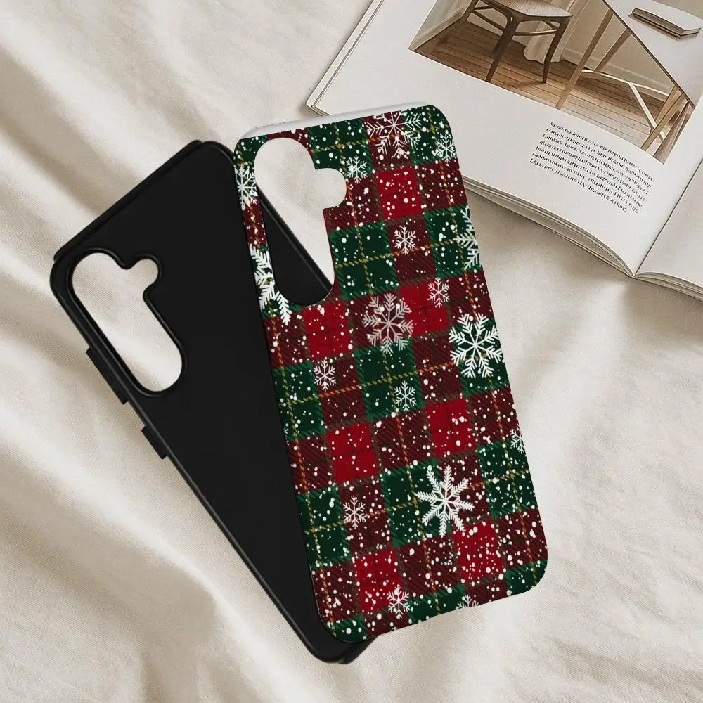 الشتاء الثلج قضية الهاتف لسامسونج S25 غالاكسي S24Ultra 23plus S22 21 A56 36 26 16 الفاخرة طبقة مزدوجة الغطاء الخلفي