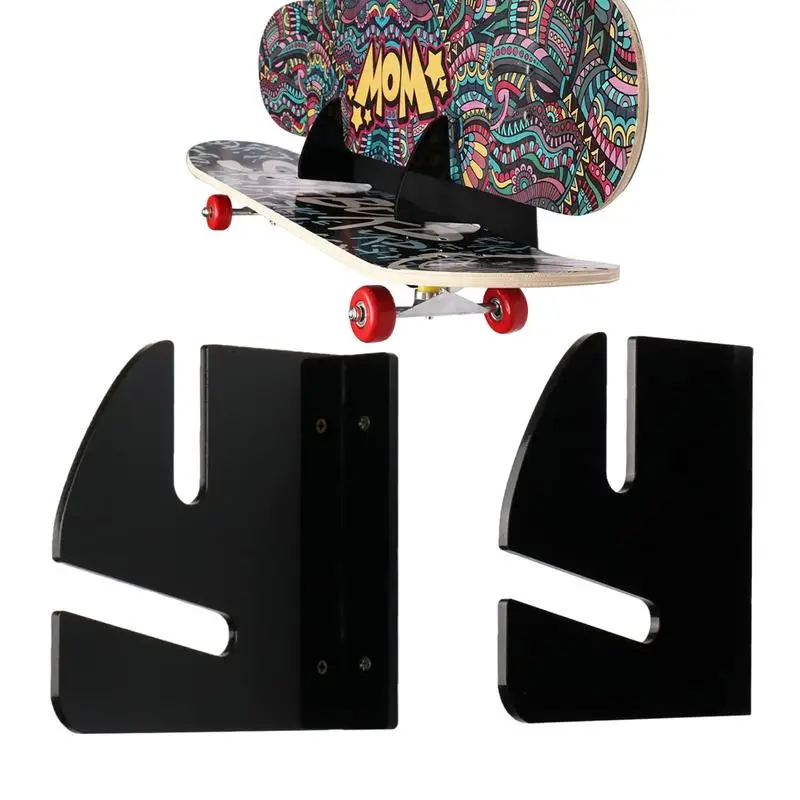 Skateboard Hangers For Wall Skateboard Deck Storage Space-saving Horizontal Deck Wall Longboard Rack Storage For Home Decor