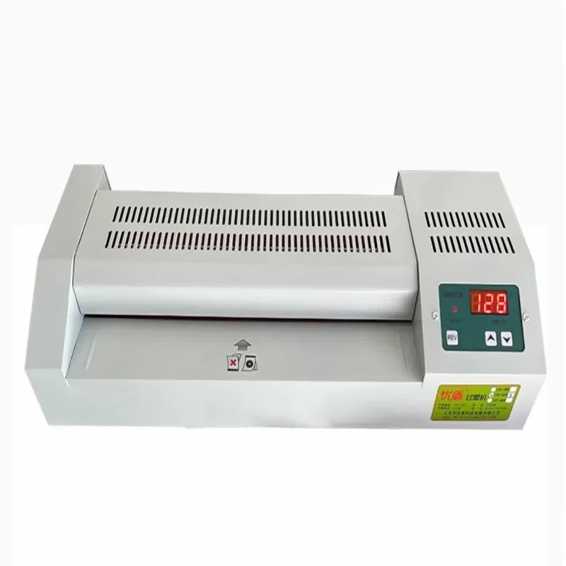 Office Use 320mm LED Hot And Cold Roll Laminator Double Function With Reverse Function