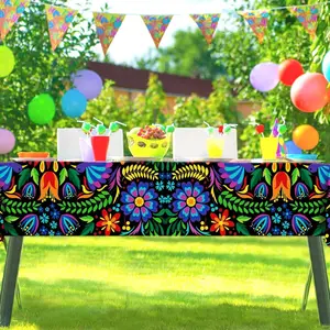 Meksika için masa örtüsü cinco de mayo meksika-hadi gidelim-parti için temalı süslemeler-dia de los muertos-çiçekli-ev mutfağı-yemek odası dekoru havluda en çok satılan 8 meksikalı-4 numara