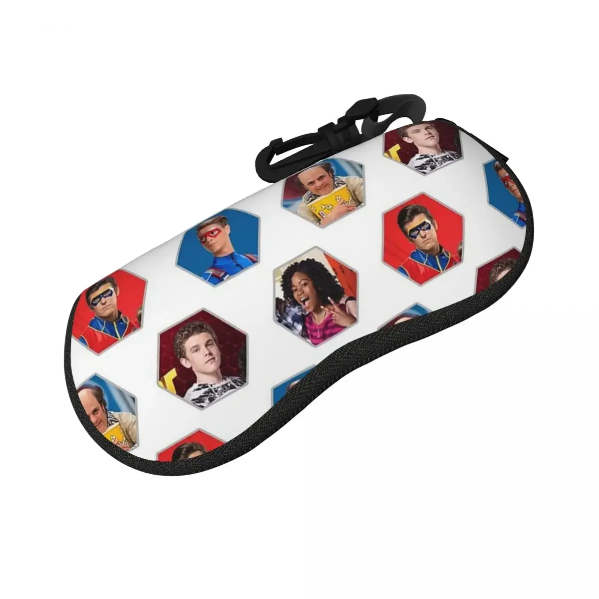 Henry Danger - Hexagon Shell Glasses Case Protector Sunglasses Box Women Men Soft Eyeglasses Bag Pouch