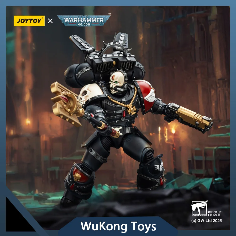 

JOYTOY Warhammer 40k 1/18 Фигурки Blood Angels Lemartes с Jump Pack Blood Crozius и Absolver Bolt Модель пистолета