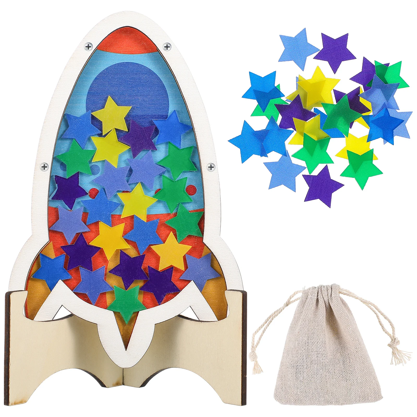 

Star Jar Wooden Behavior Motivation Tool For Kids Learning Achievement Tracker Reward Chart Training Incentive System Wood