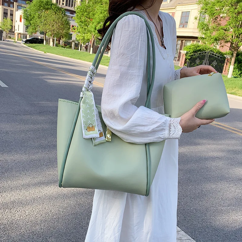Lady Shoulder Handbag DIY Sewing Materials Set Handmade Bags Making Kit for Women Leather Bucket Tote Bag Handicraft Accessories